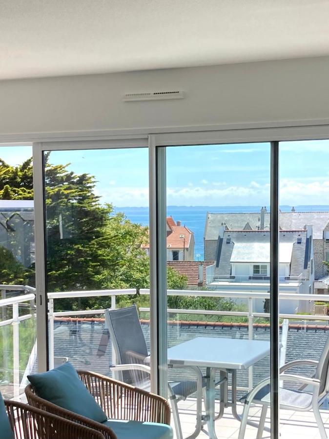Grand Et Luxueux Appartement Lumineux 4 Pers Vue Mer Wifi Inclus Quiberon Kültér fotó