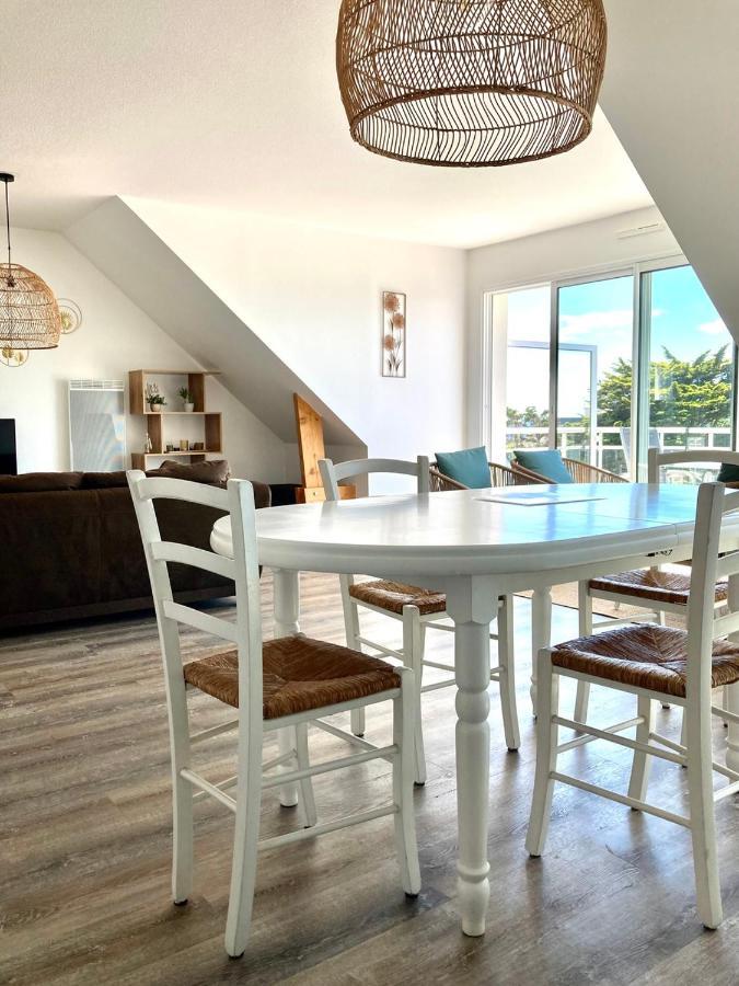 Grand Et Luxueux Appartement Lumineux 4 Pers Vue Mer Wifi Inclus Quiberon Kültér fotó