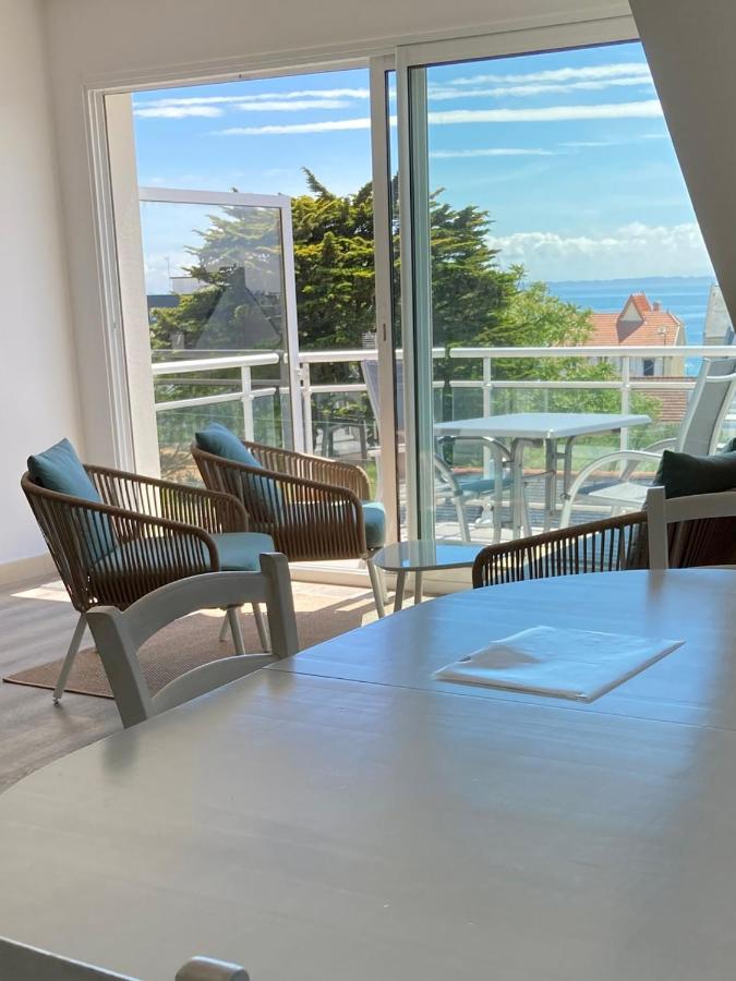 Grand Et Luxueux Appartement Lumineux 4 Pers Vue Mer Wifi Inclus Quiberon Kültér fotó